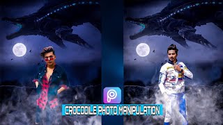 PICSART CROCODILE PHOTO MANIPULATION - PICSART EDITING TUTORIAL - NIKHIL EDITZ screenshot 4