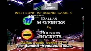 Mavericks @ Rockets 1988 NBA Playoffs Game 4