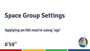Space Group Settings: Matrix