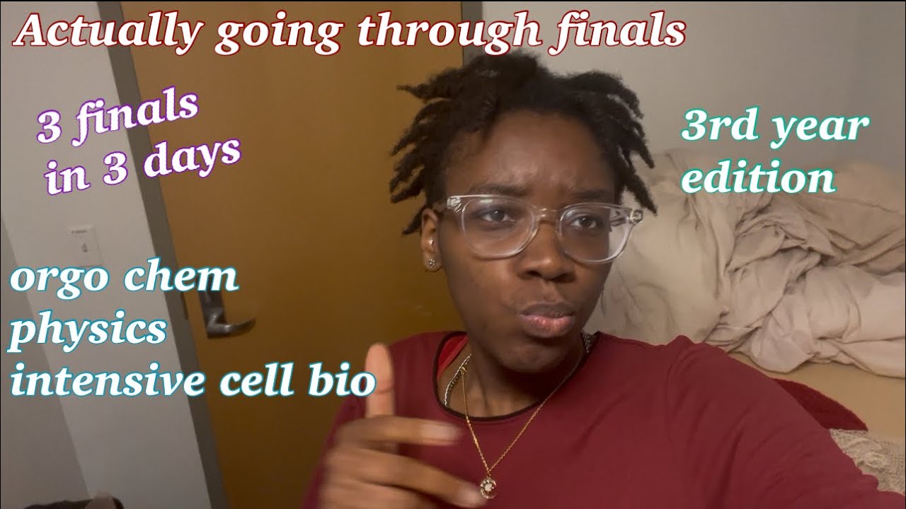 Studying for finals part 2 (bio major, 3rd year) - YouTube