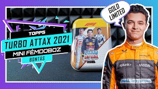 🏎️ Topps Turbo Attax 2021 mini tin unpack and review | GOLD LIMITED EDITION