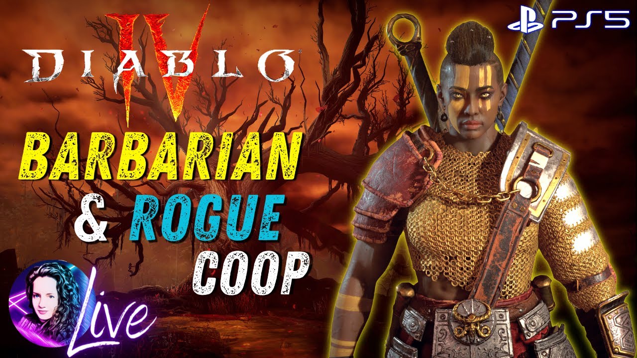 DIABLO IV - COOP - Barbarian and Rogue - Live part 5 - PS5 Gameplay ...