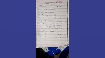 Class 9th Maths Ch-2 Identity All formula