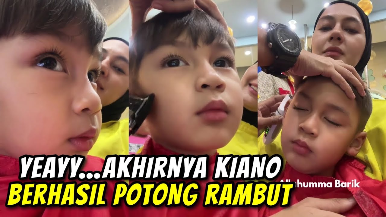 AKHIRNYA MAMAPAU BERHASIL BAWA KIANO POTONG RAMBUT 💇 BULMAT KIANO MALAH BIKIN SALFOK