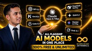 100% Free Unlimited Claude Opus 4.7 Max + Kimi K2.6 , Gemini & many more #free_claude_ai #free_ai