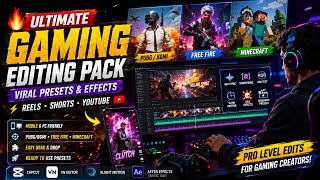 Best Gaming Editing Pack for PUBG BGMI, Free Fire &amp; Minecraft Creators 🎮