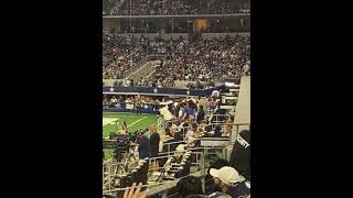 Cowboys fans were throwing trash at Dak Prescott as he ran back to the locker room.