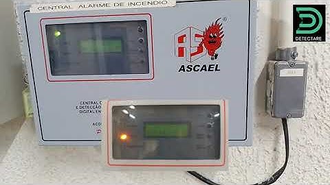 Central de alarme de incêndio com curto intermitente no laço - ACDE 24/16