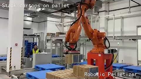 High productivity Industrial Automatic Palletizing Box Bag Palletizer Machine Robot System
