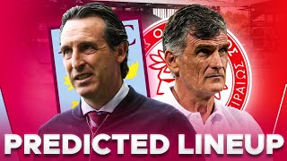 ASTON VILLA v OLYMPIACOS | PREDICTED LINEUP | EUROPA CONFERENCE LEAGUE