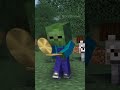 Wolves Save Baby Zombie & Revenge on Zombie Family - Monster School Minecraft Animation #shorts