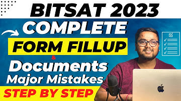 BITSAT 2023 Application Form 🔥 | 🔴 Live Step by Step | BITSAT 2023 | BITSAT form fill up 2023