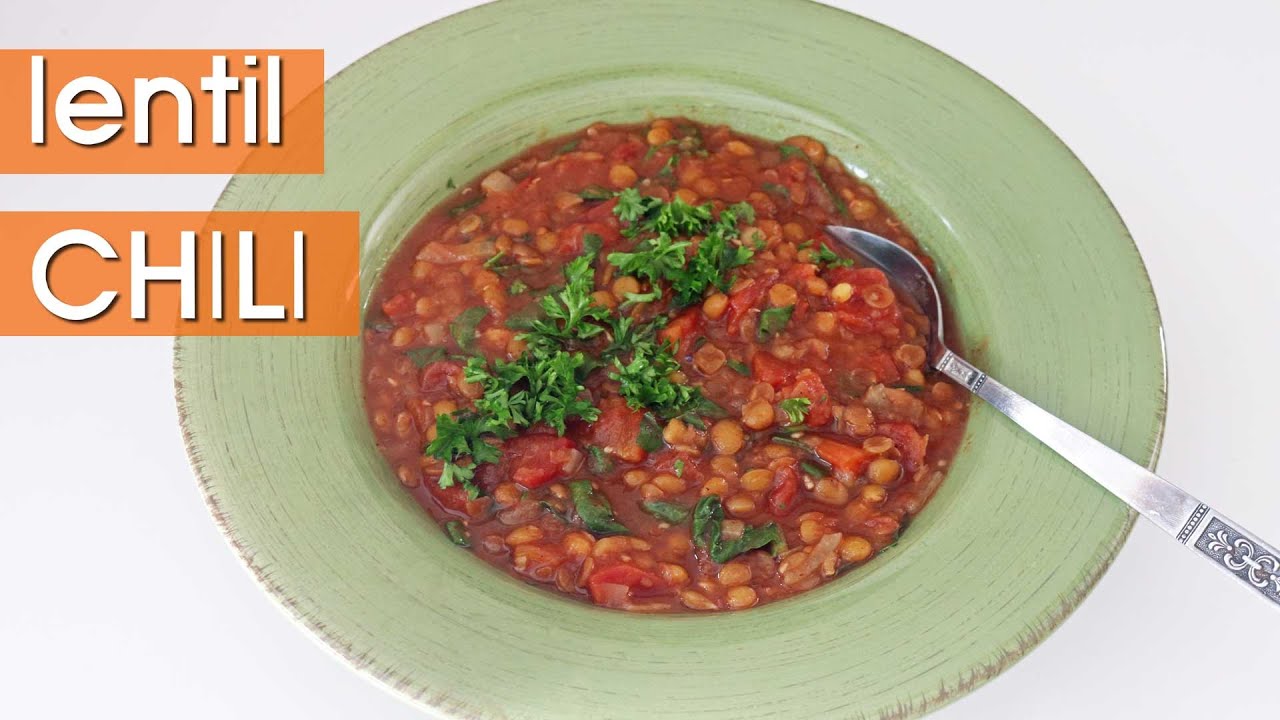 Lentil Chili (Pressure Cooker/Instant Pot Demo) Healthy Vegan Recipes YouTube
