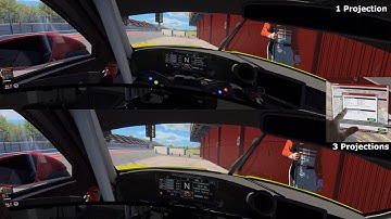 iRacing Render Triple Projections On A SINGLE Monitor! Huge Improvement