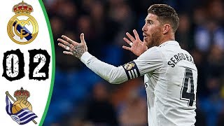 ملخص مباراة ريال مدريد وريال سوسيداد 0-2 شاشة كاملة ᴴᴰ تعليق عصام الشوالي