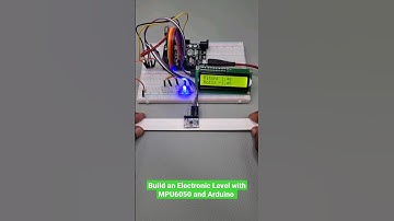 Build an Electronic Level with MPU6050 and Arduino 🎚️🪛😲 #diy #electronic #arduino #shorts #howto