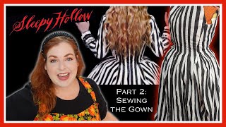 My Halloween Costume -- How I made the striped Sleepy Hollow dress