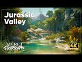 Volcano Thunder & Jungle Ambience for Focus, Relaxing, Deep sleep | 6 hrs | 4K  🎟️🌴🌋🦖