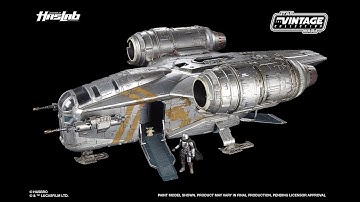 HasLab Star Wars The Vintage Collection 3.75-Inch Razor Crest Fully Painted Press Video