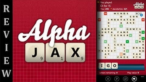 WP7 Game Review: AlphaJax (WMPowerUser.com)