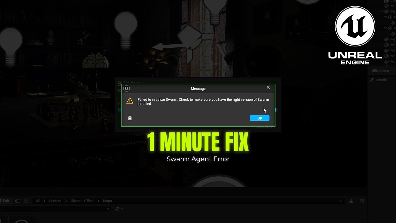 Fix ‘Failed to Initialize Swarm’ in 1 Minute – Unreal Engine 5.6
