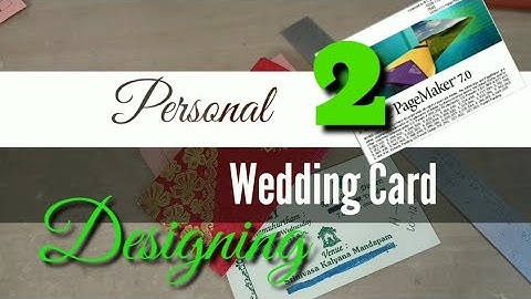 Wedding card creation in PageMaker 7.0 || DTP Training || Adobe PageMaker