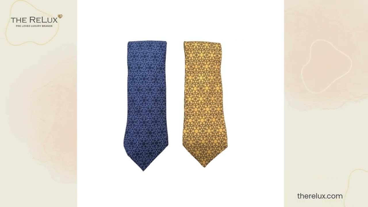 2 Hermès Silk Neckties | The Relux