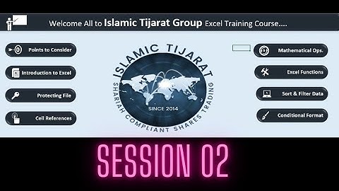 MS-Excel Session 02| Learn Advanced Excel | Job Ready Excel Training | #islamictijarat