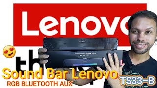 SOUND BAR LENOVO THINKPLUS TS33-B. A MAIS VENDIDA DO ALIEXPRESS! BOA BONITA E BARATA!