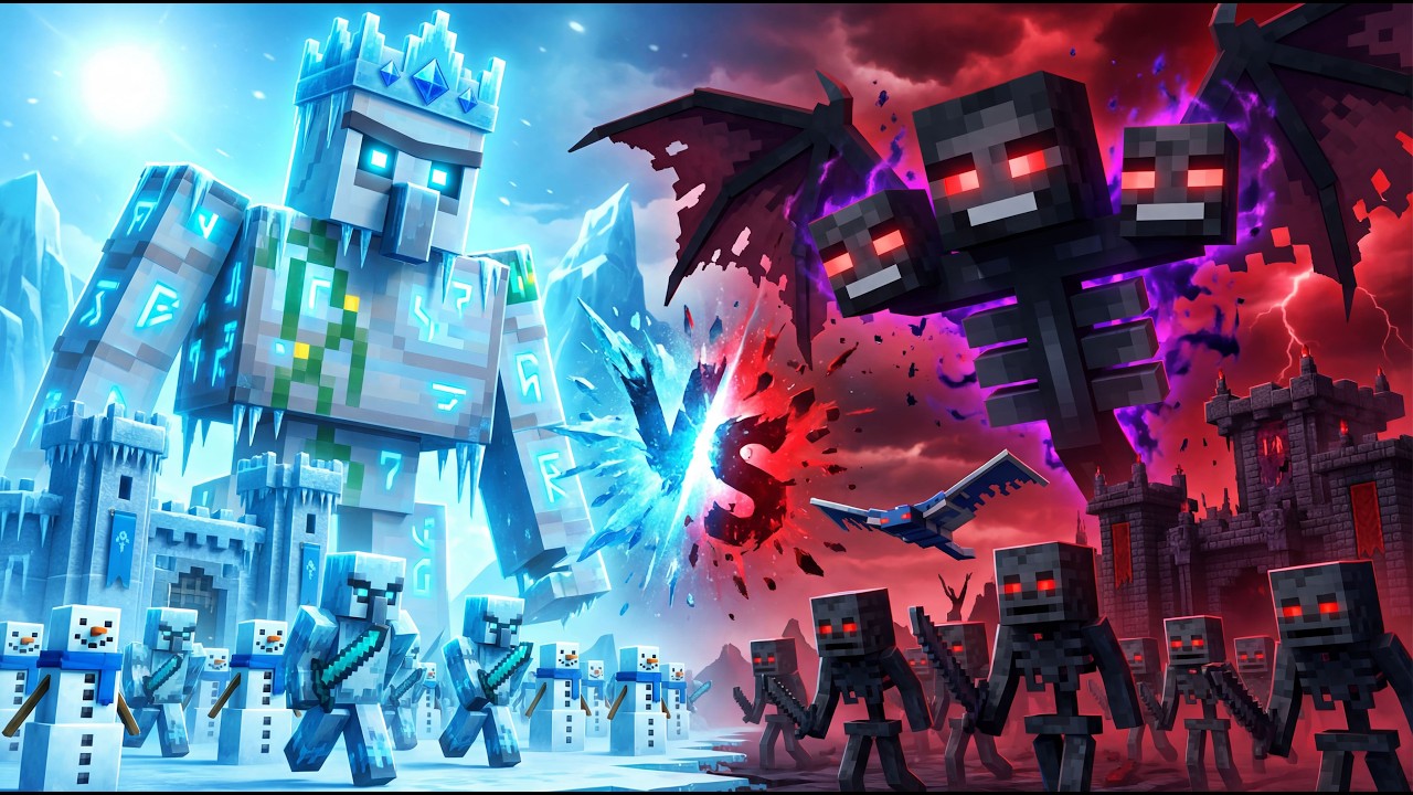 Frost Iron Golem vs Wither Legion: The Frozen Apocalypse | Minecraft Animation | Full Movie