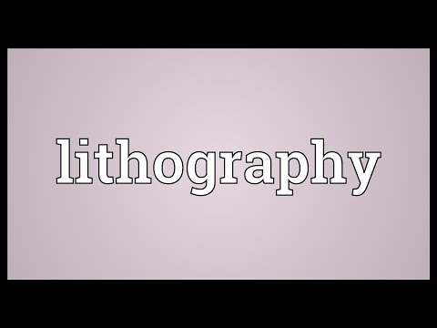 Lithography Meaning