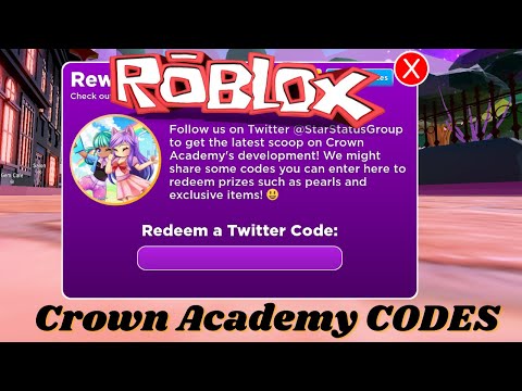 Roblox Crown Academy Codes 2020 Youtube - roblox crown code