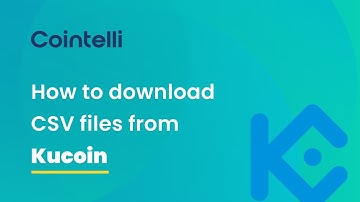 Kucoin Tax Reporting: How to Get CSV Files from Kucoin