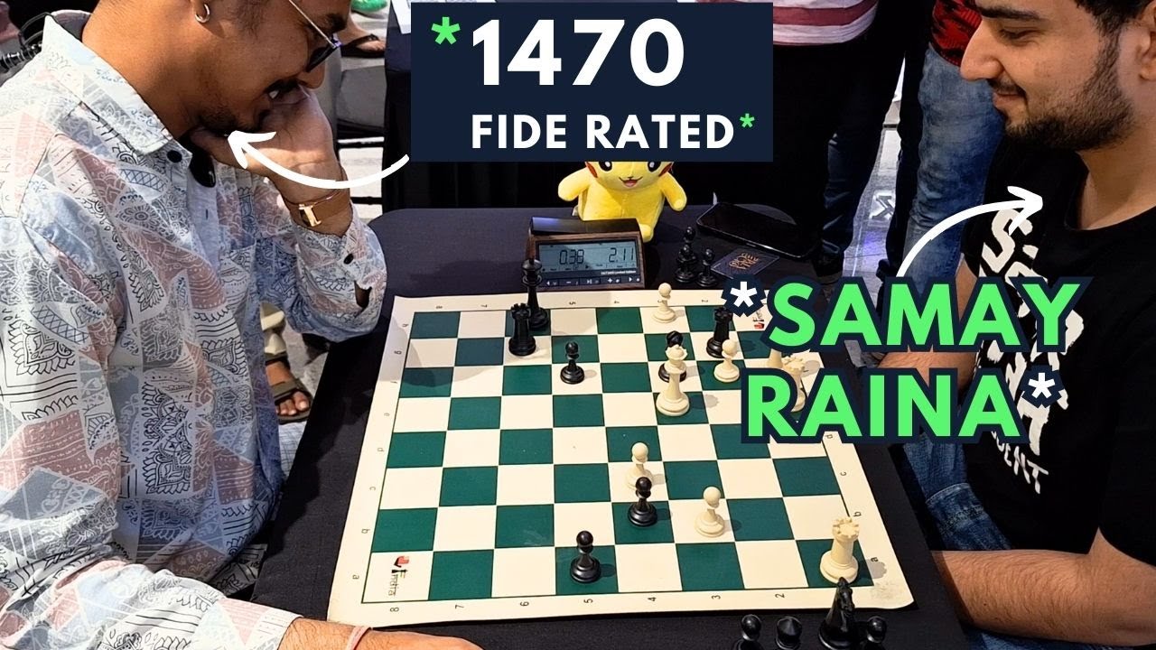 Wow! Samay Raina beats FIDE rated 1470! 
