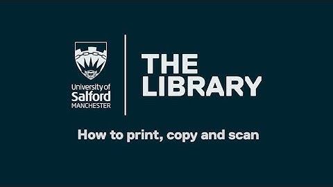 How to print, copy and scan