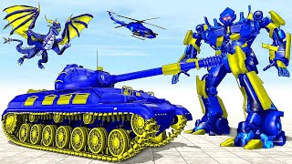 Tank Robot Car Helicopter Transform Games: Battle of Robot | Android iOS Gameplay screenshot 5