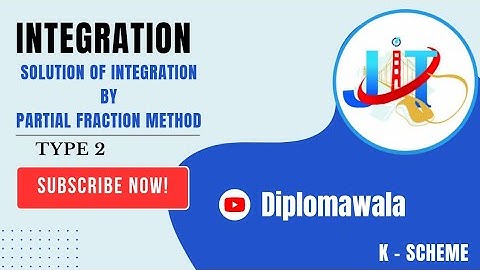SOLUTION OF INTEGRATION BY PARTIAL FRACTION METHOD #applied_maths #msbte #diploma #integration