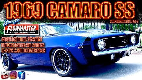 1969 Camaro SS Flowmaster 50 Series Delta Flow Custom dual Exhaust H-Pipe System by Kinney