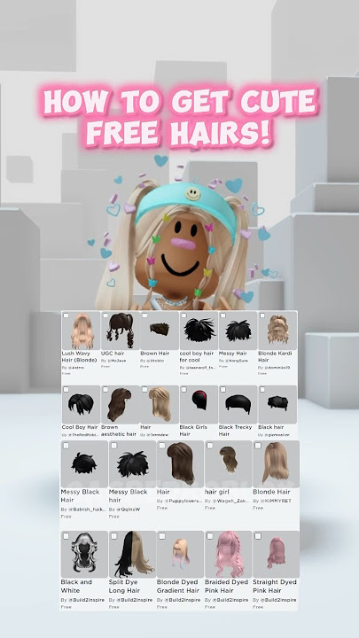HOW TO GET CUTE FREE HAIRS 😱🤯💕💅🏼 #roblox #robloxshorts