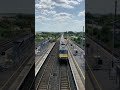 High-speed trains seen from St. Neots railway station