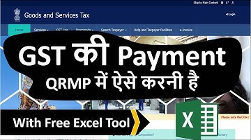 How to pay GST under QRMP scheme on GST Portal | GST Payment in QRMP on gst portal