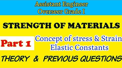 Strength of materials Part 1 | ASSISTANT ENGINEER OVERSEER KERALA PSC
