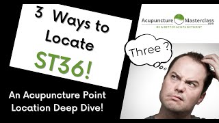 Acupuncture Point ST36 - 3 Location Techniques