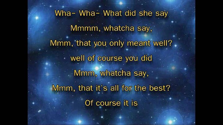 Jason Derulo - Whatcha say (Lyrics)