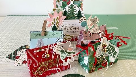 6x6 PAPER | Xmas Mini Treat/Gift Box | Packaging Idea | EASY FOLD TUTORIAL