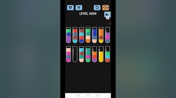 Water Color Sort Level 5850 Gameplay Solution