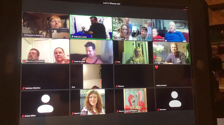 Laurel Gillbanks greets her virtual guests
