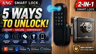R5 Smart Rim Door Lock | 5 Ways to Unlock with Tuya &amp; TTLock App Control
