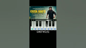 Khuda haafiz 2 bgm piano tutorial | khuda haafiz 2 ringtone | khuda haafiz 2 bgm