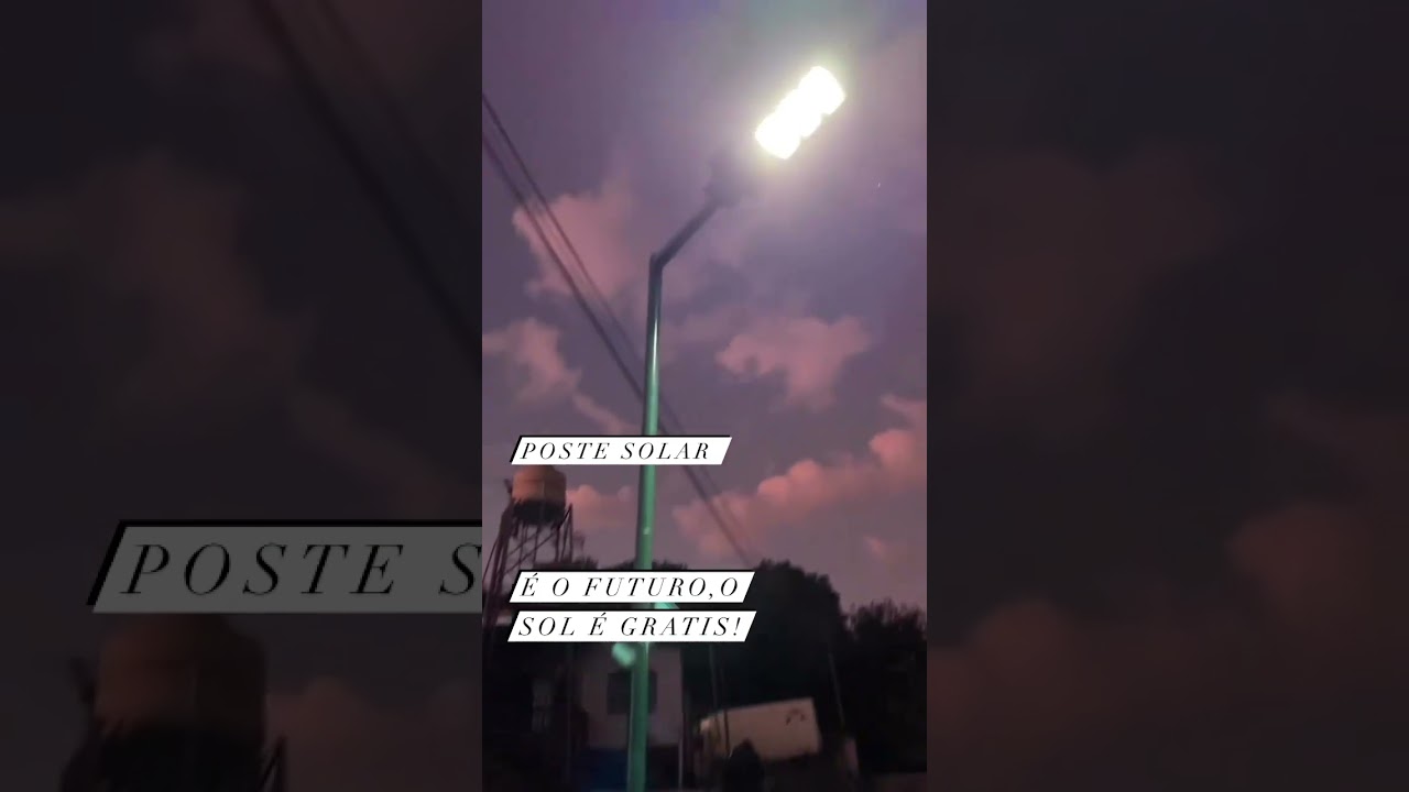 Poste solar ecológico